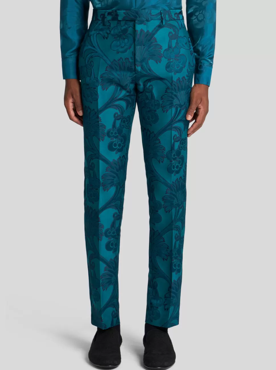 Herren ETRO ABENDHOSE MIT FLORALEM RANKENMUSTER