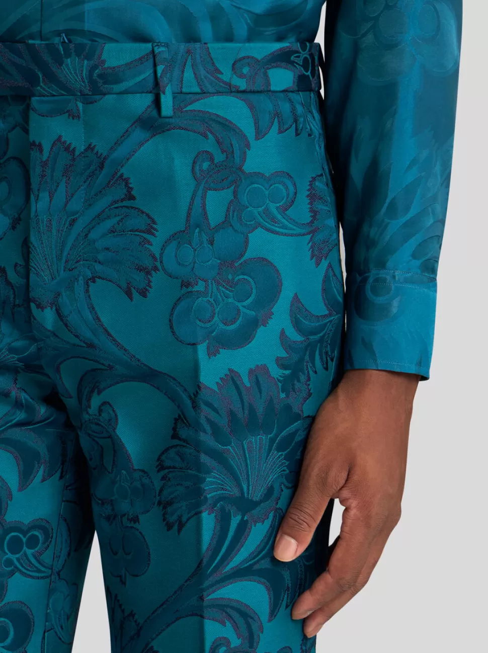 Herren ETRO ABENDHOSE MIT FLORALEM RANKENMUSTER