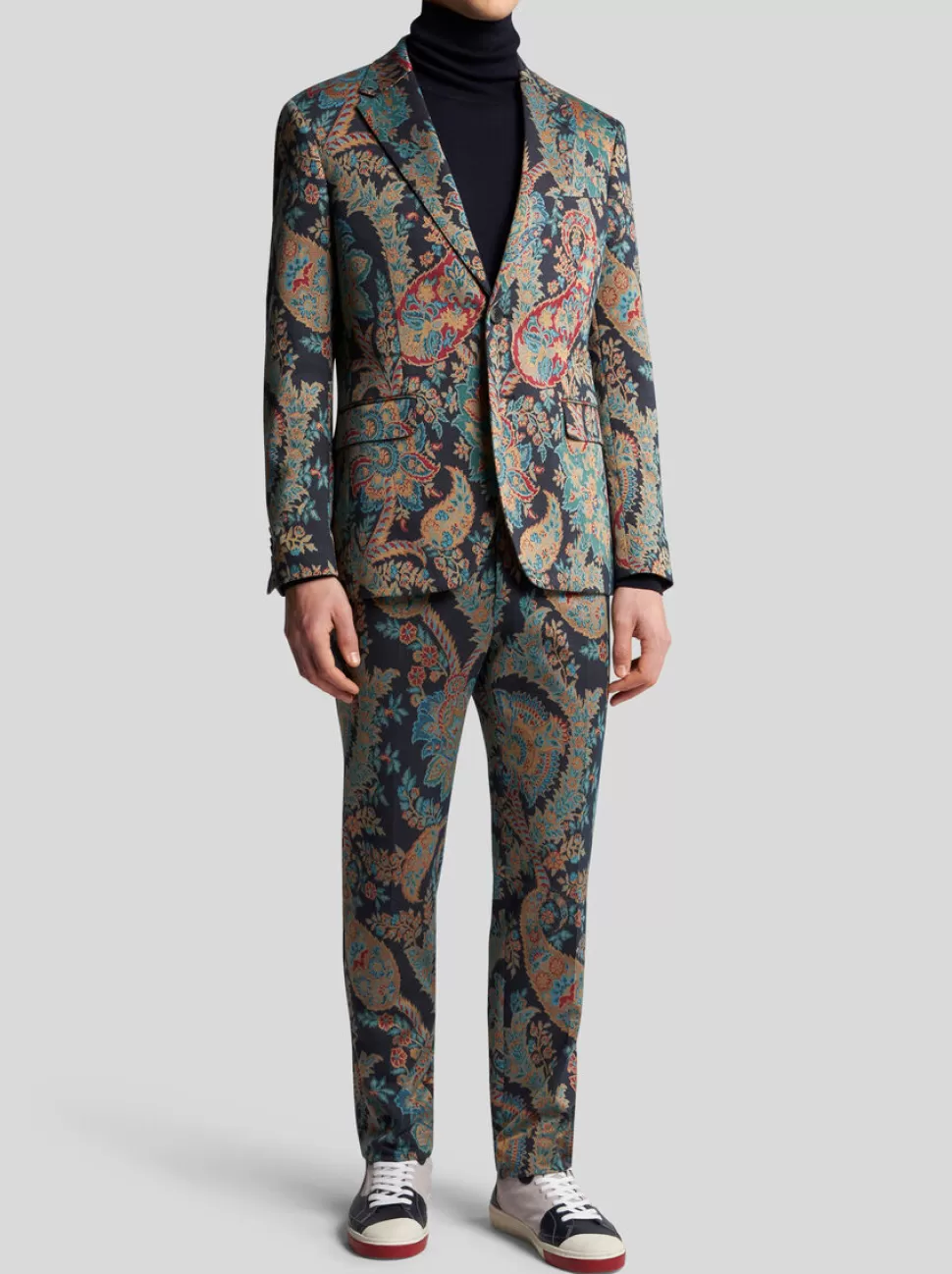 Herren ETRO BLAZER MIT FLORALEM JACQUARD-PAISLEYMUSTER