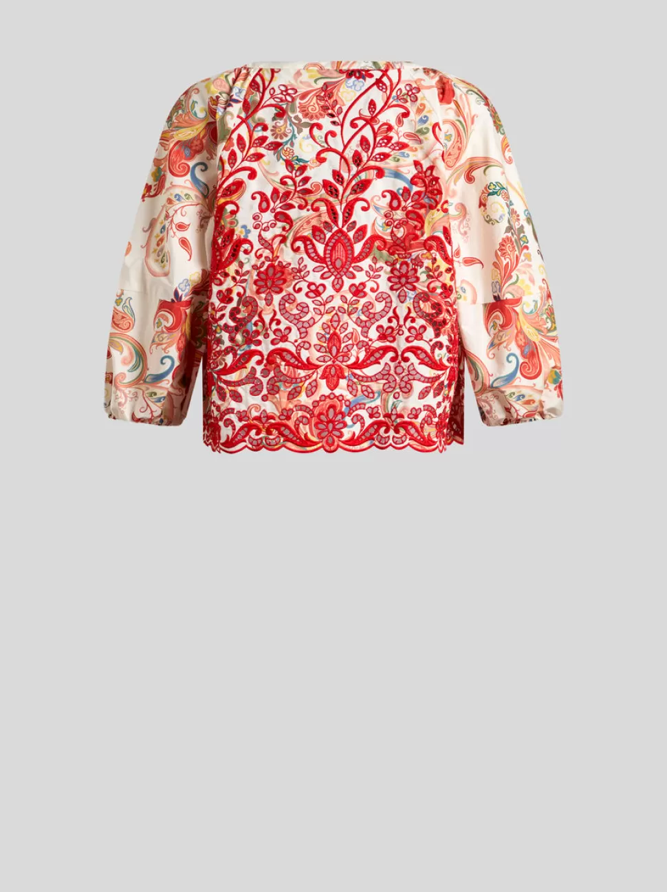 Damen ETRO BLUSE AUS POPELINE MIT PAISLEY-PRINT