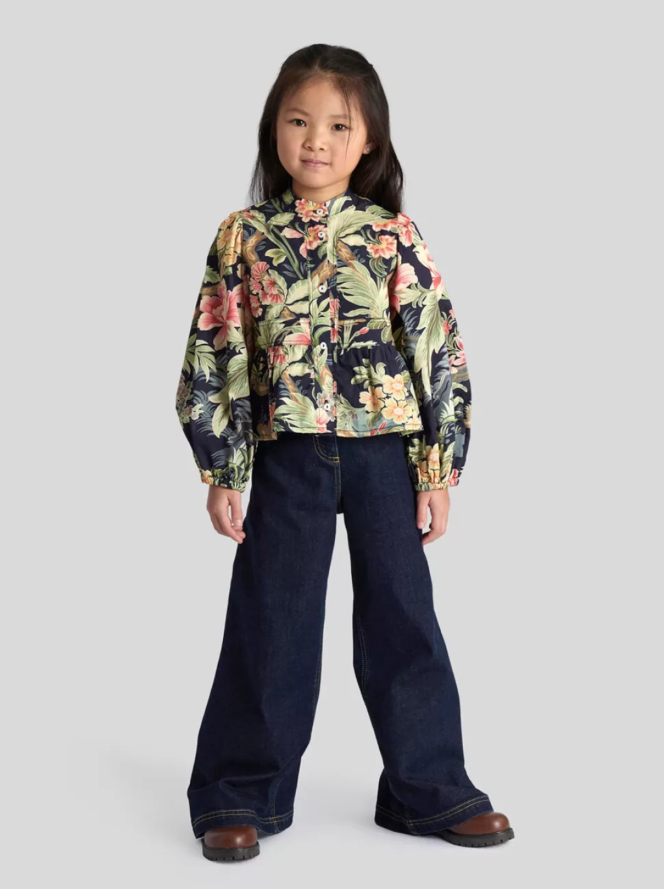 ETRO BLUSE MIT BLUMEN FÜR KINDER