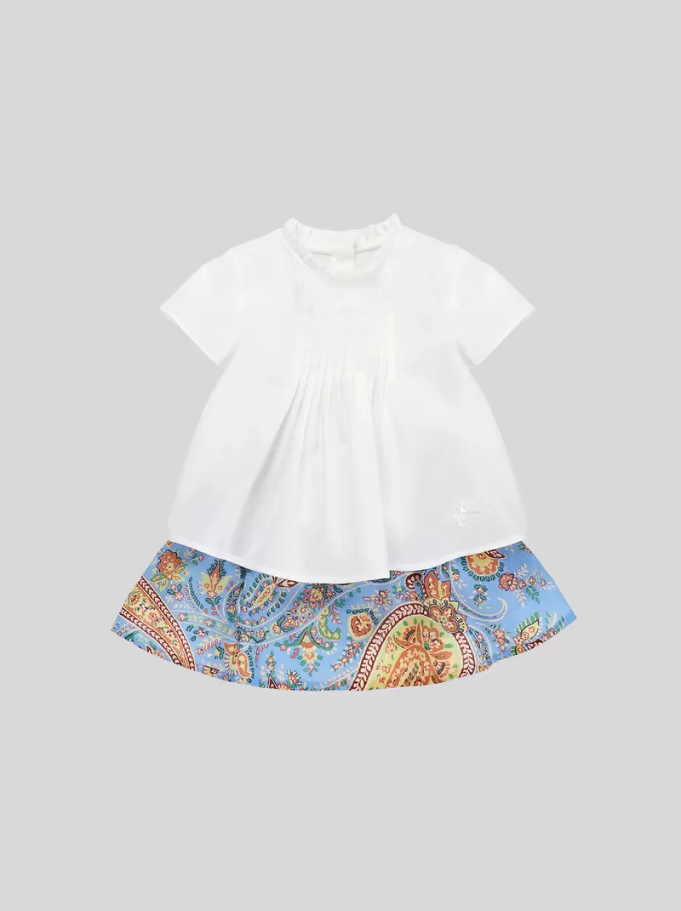 ETRO BLUSE MIT FALTEN FÜR BABYS