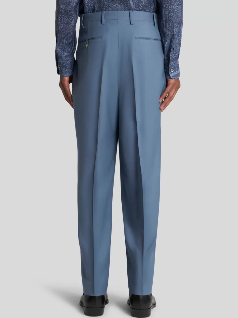 Herren ETRO BUNDFALTENHOSE AUS WOLLE