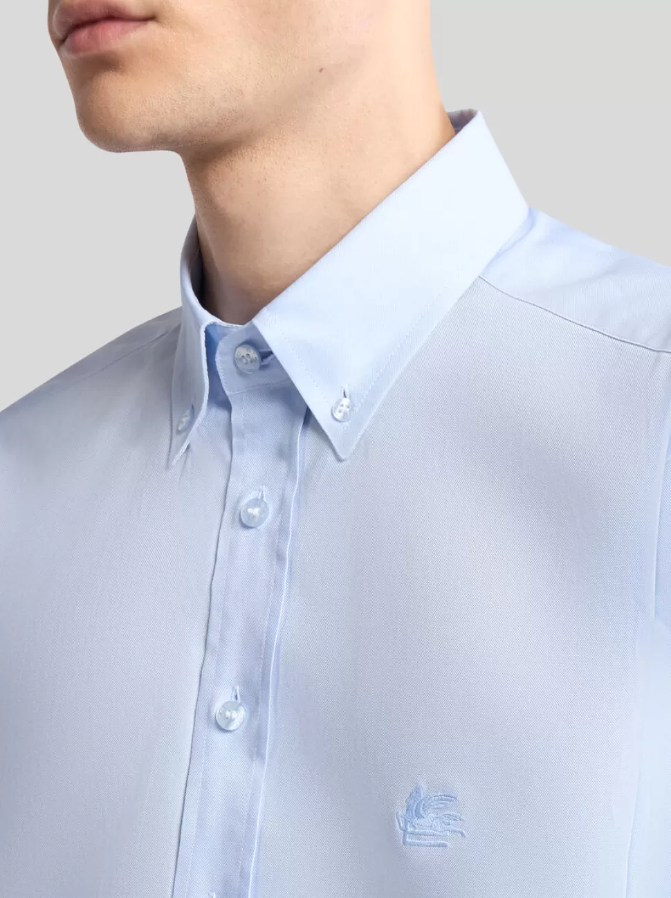 Herren ETRO BUTTON-DOWN-HEMD MIT LOGO