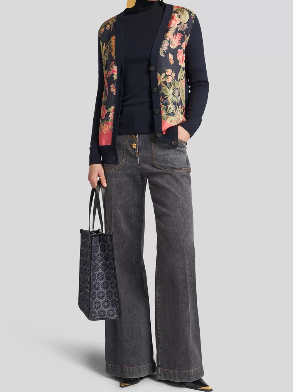 Damen ETRO CARDIGAN AUS WOLLE MIT PRINT