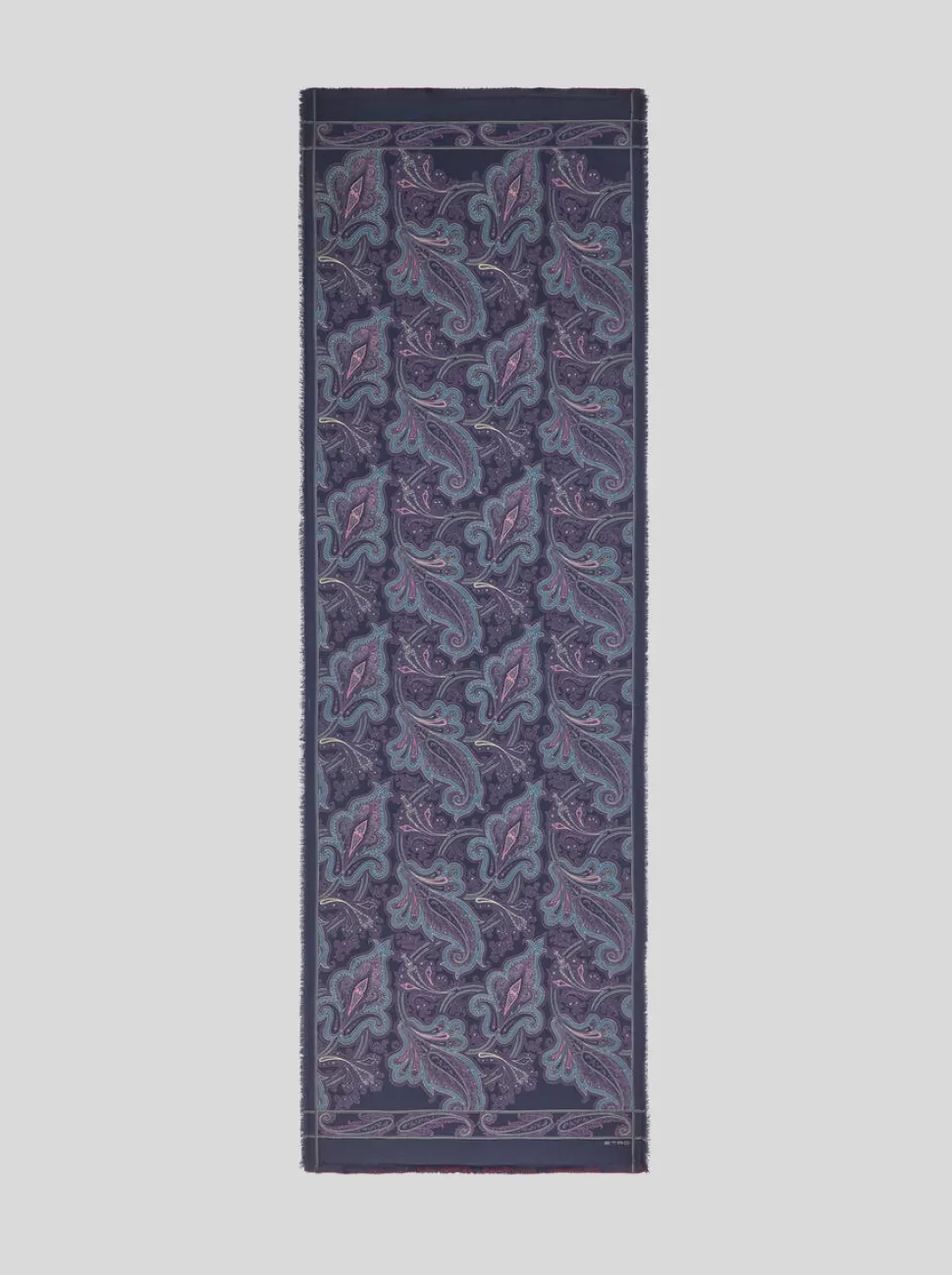 Herren ETRO DOPPELTER JACQUARD-SCHAL MIT PRINT