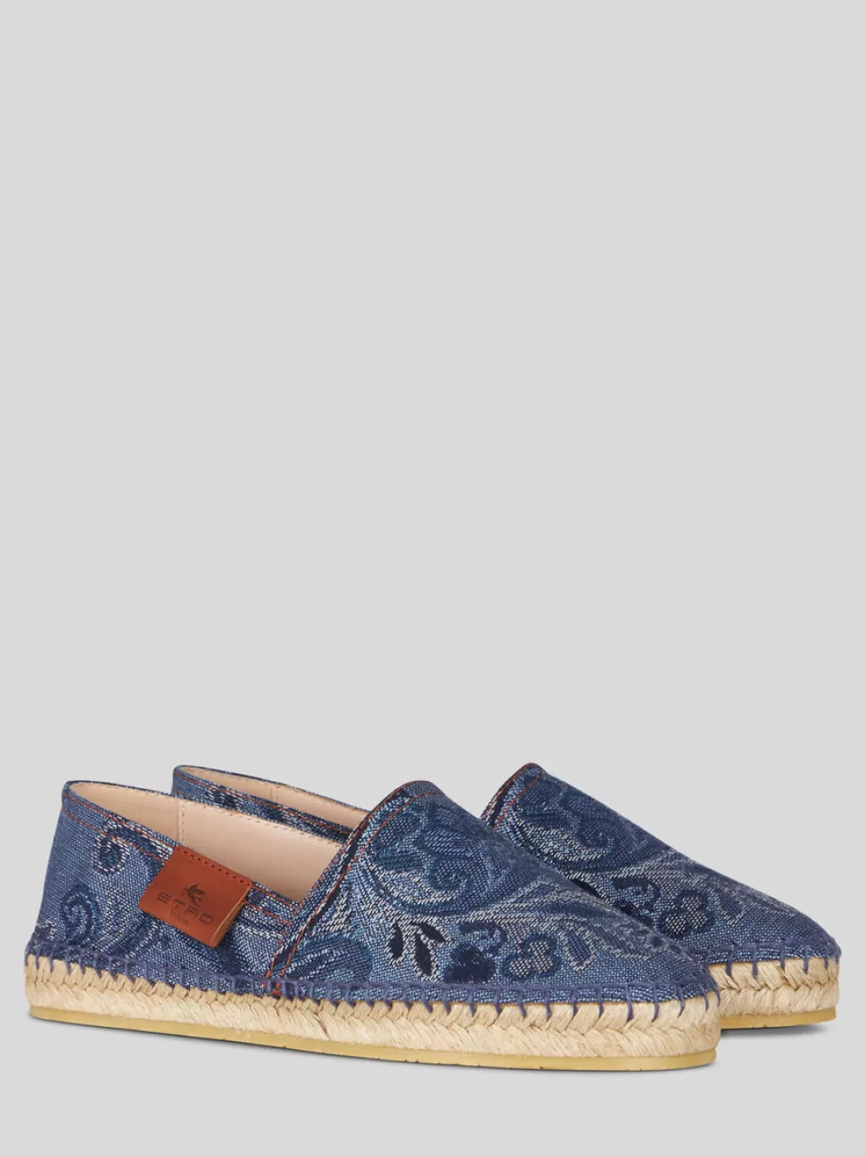 Damen ETRO ESPADRILLES AUS JACQUARD-DENIM