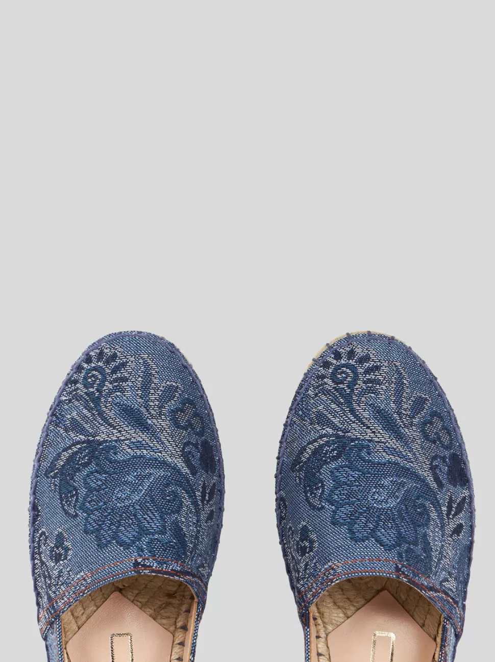 Damen ETRO ESPADRILLES AUS JACQUARD-DENIM