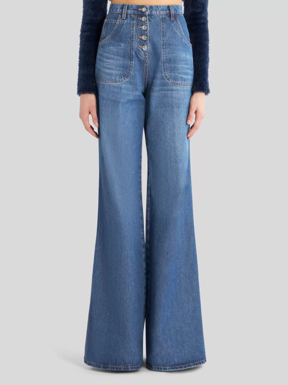 Damen ETRO FLARED JEANS MIT STICKEREIEN