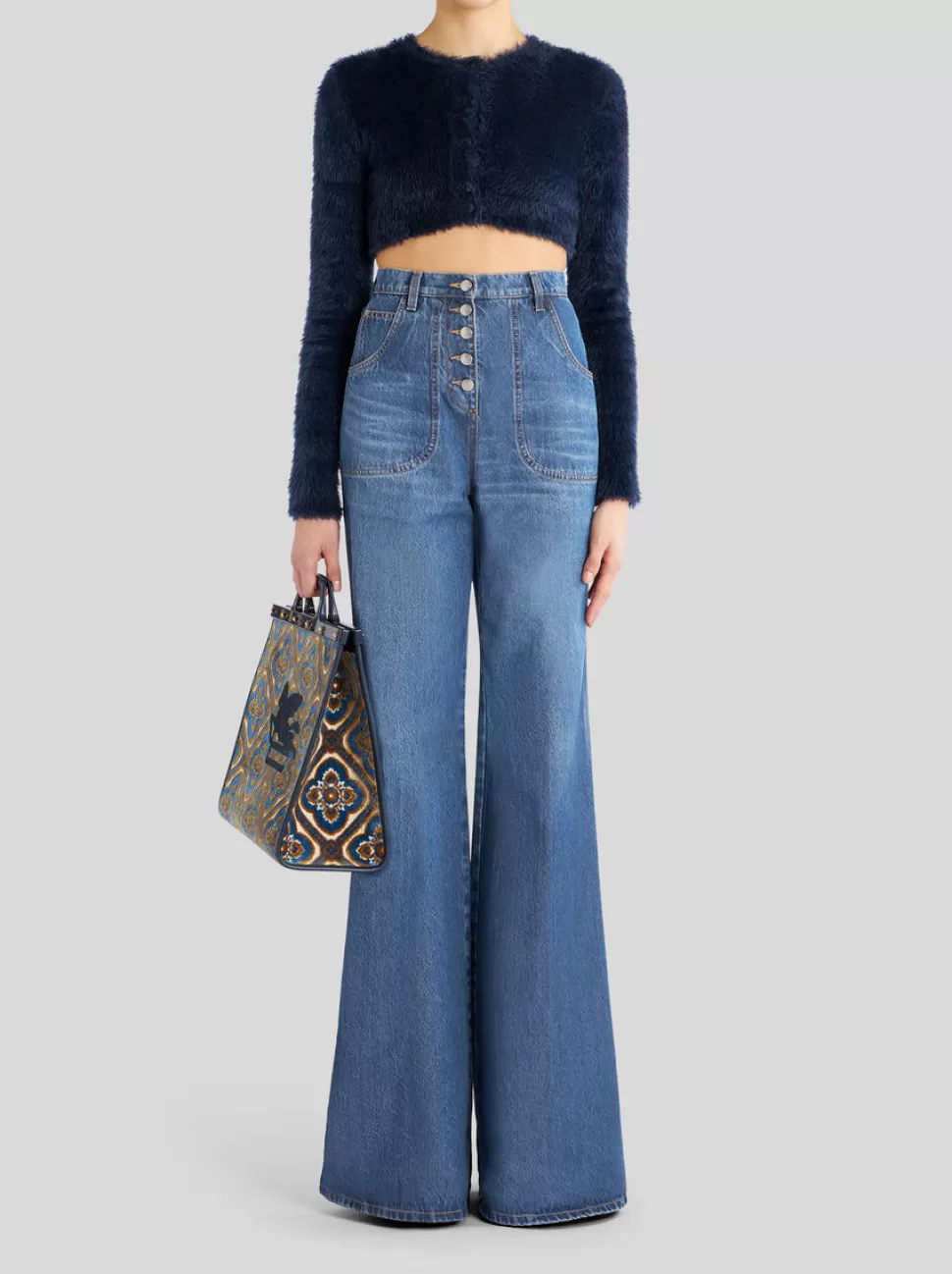 Damen ETRO FLARED JEANS MIT STICKEREIEN