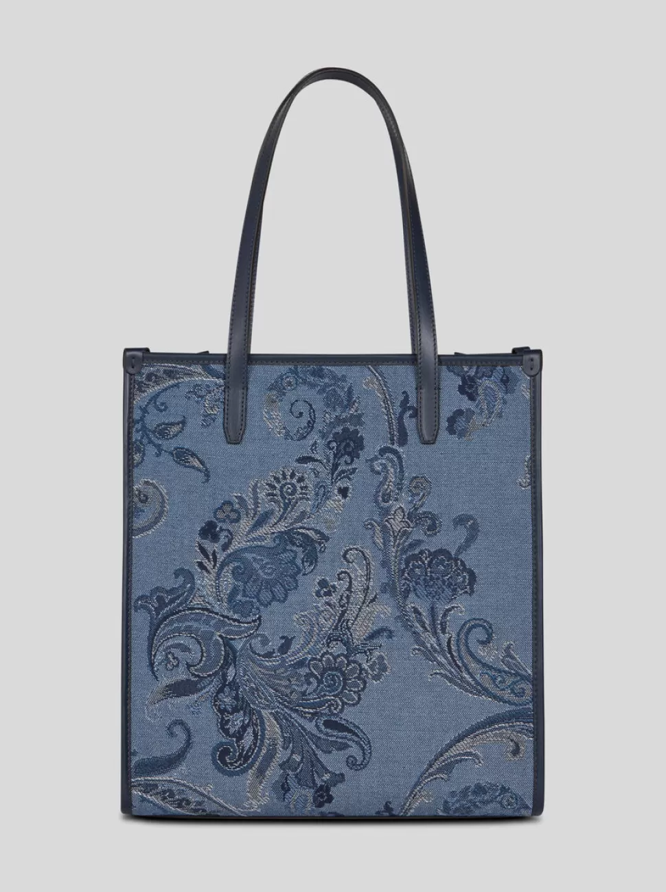 Damen ETRO HANDTASCHE LOVE TROTTER MITTELGROSS AUS JACQUARD-DENIM