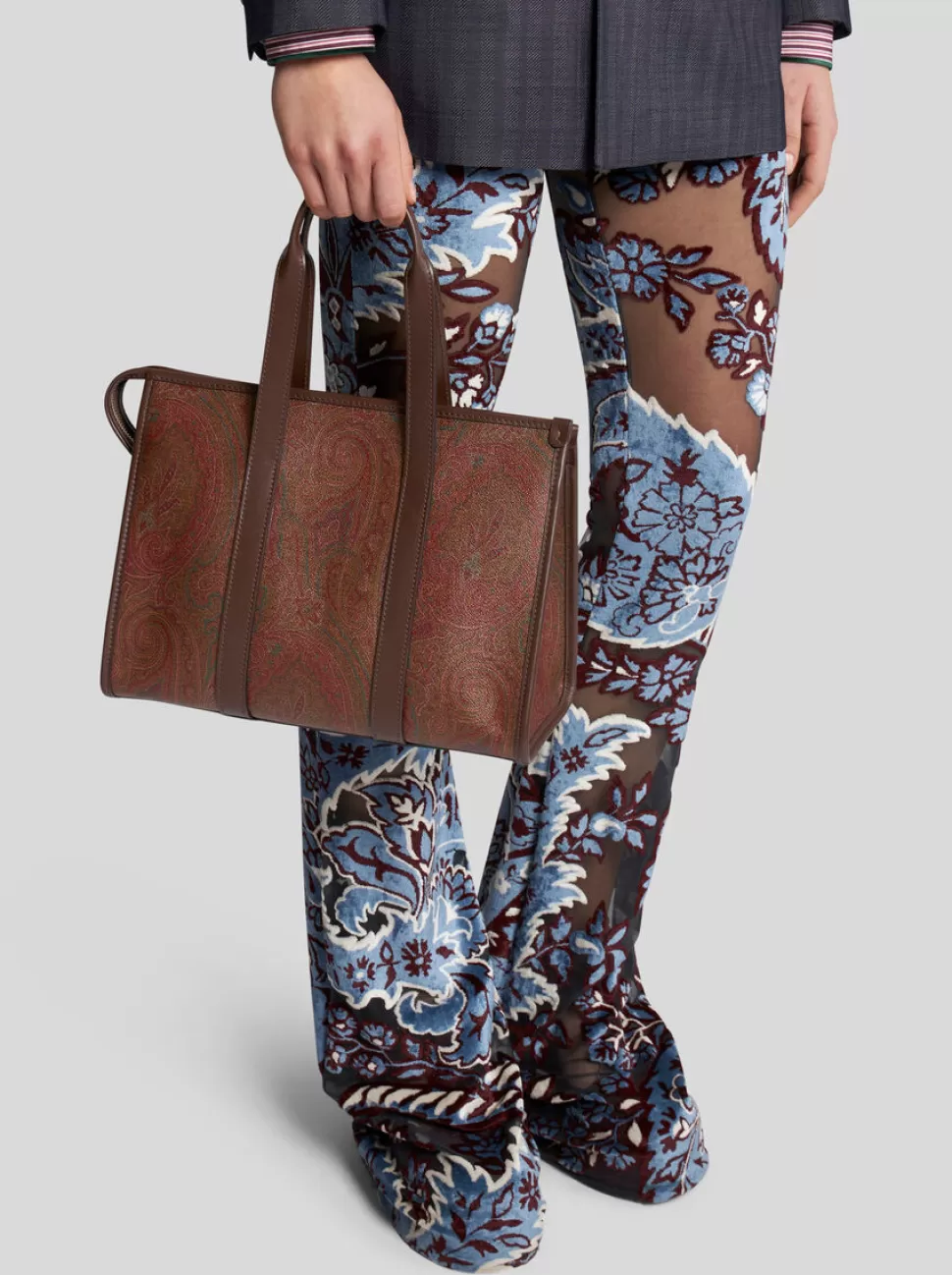 Damen ETRO HANDTASCHE MITTELGROSS MIT PAISLEYMUSTER