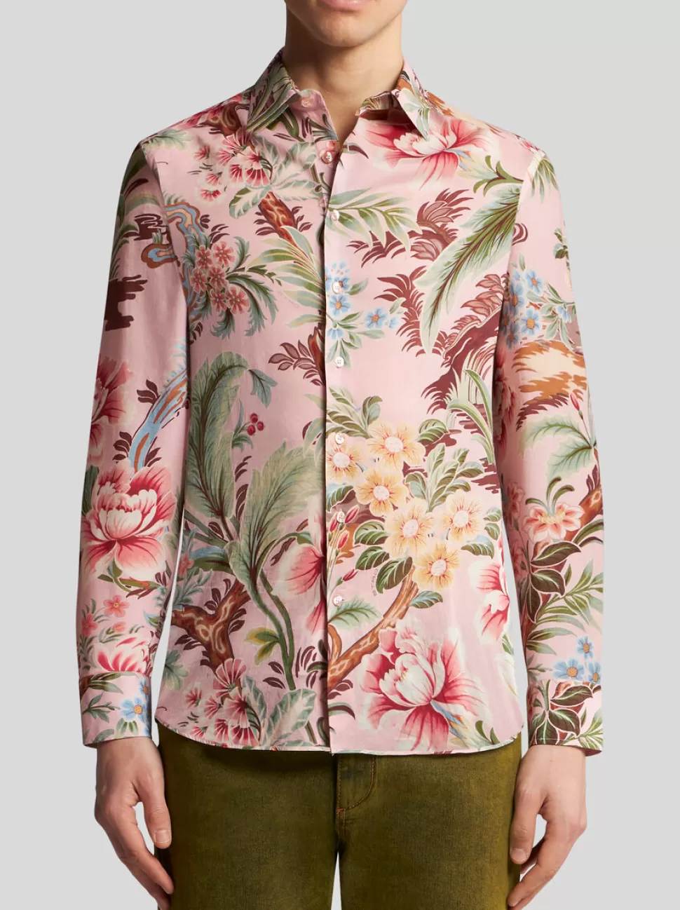 Herren ETRO HEMD AUS BAUMWOLLE MIT BLUMENMUSTER