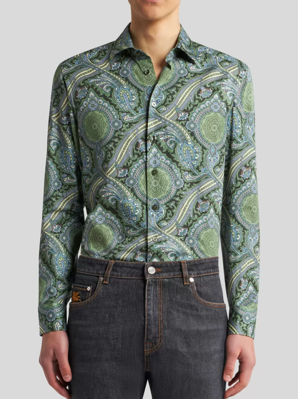 Herren ETRO HEMD BAUMWOLLE MIT PRINT