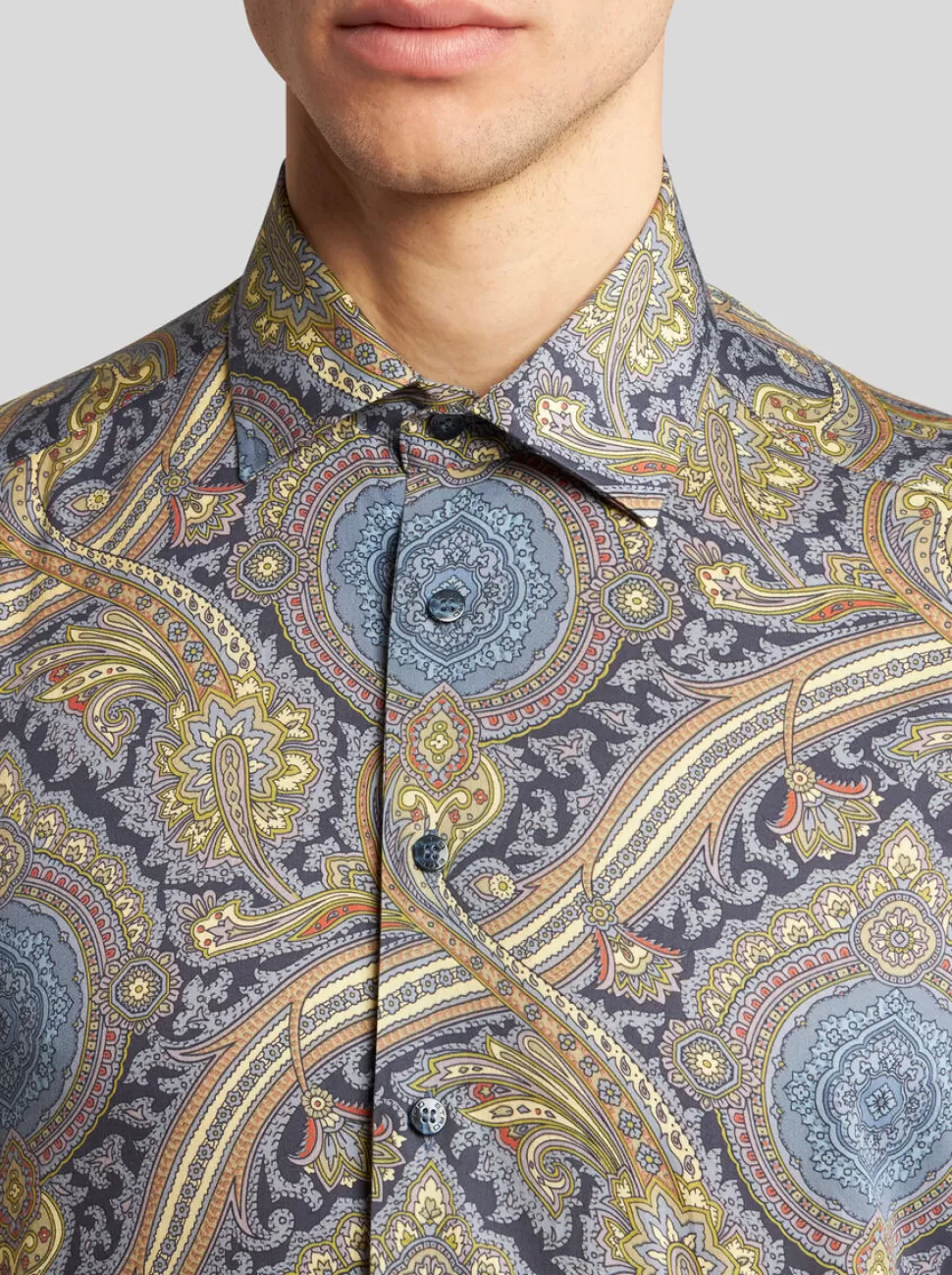 Herren ETRO HEMD BAUMWOLLE MIT PRINT