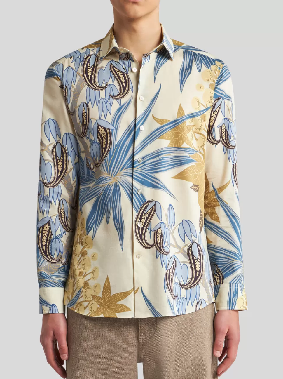 Herren ETRO HEMD MIT PAISLEY-BLÄTTERDRUCK