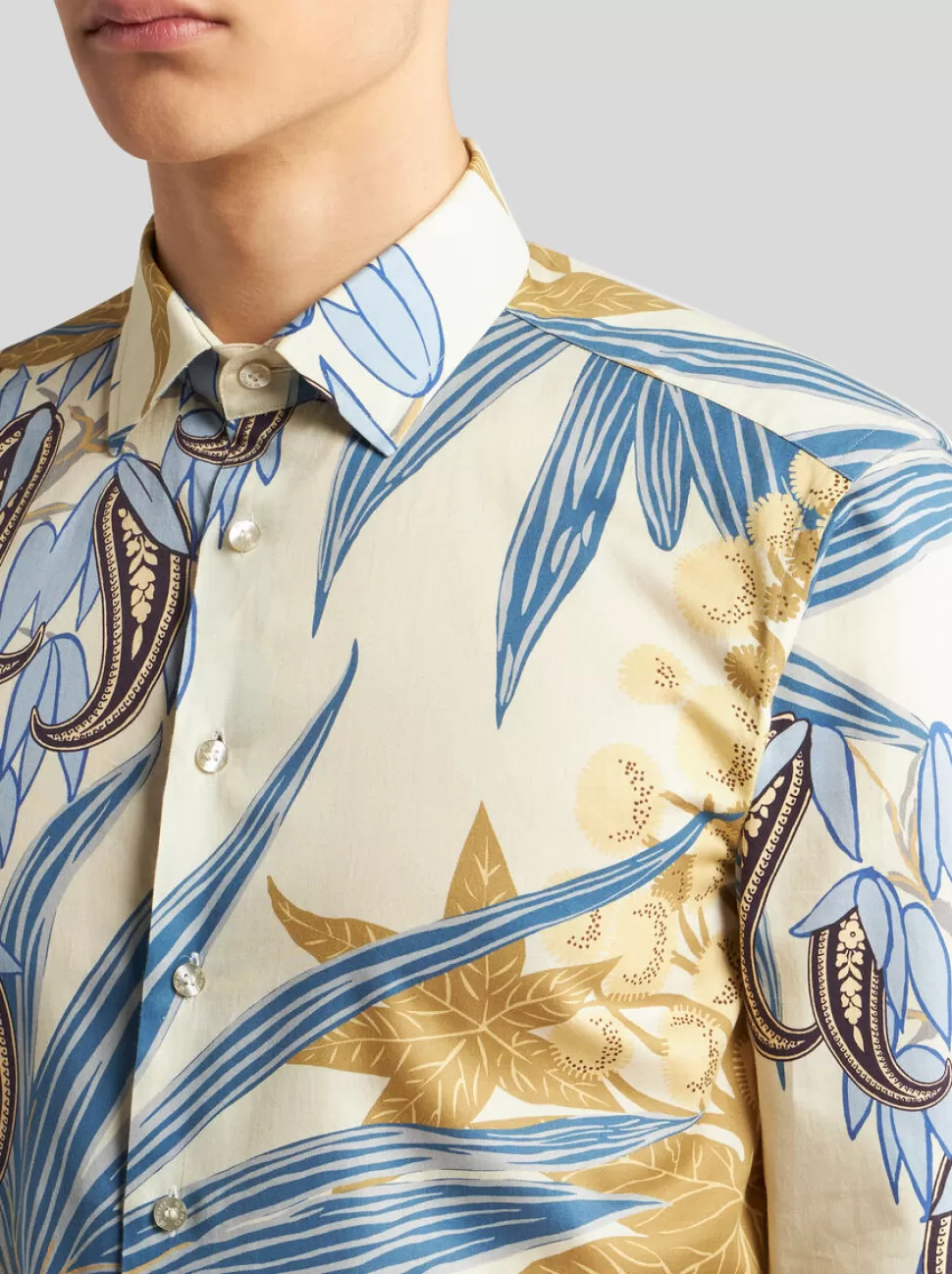 Herren ETRO HEMD MIT PAISLEY-BLÄTTERDRUCK