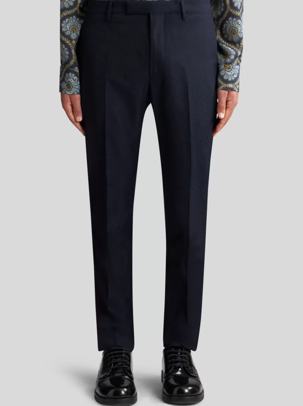 Herren ETRO HOSE AUS BAUMWOLL-WOLL-JACQUARD