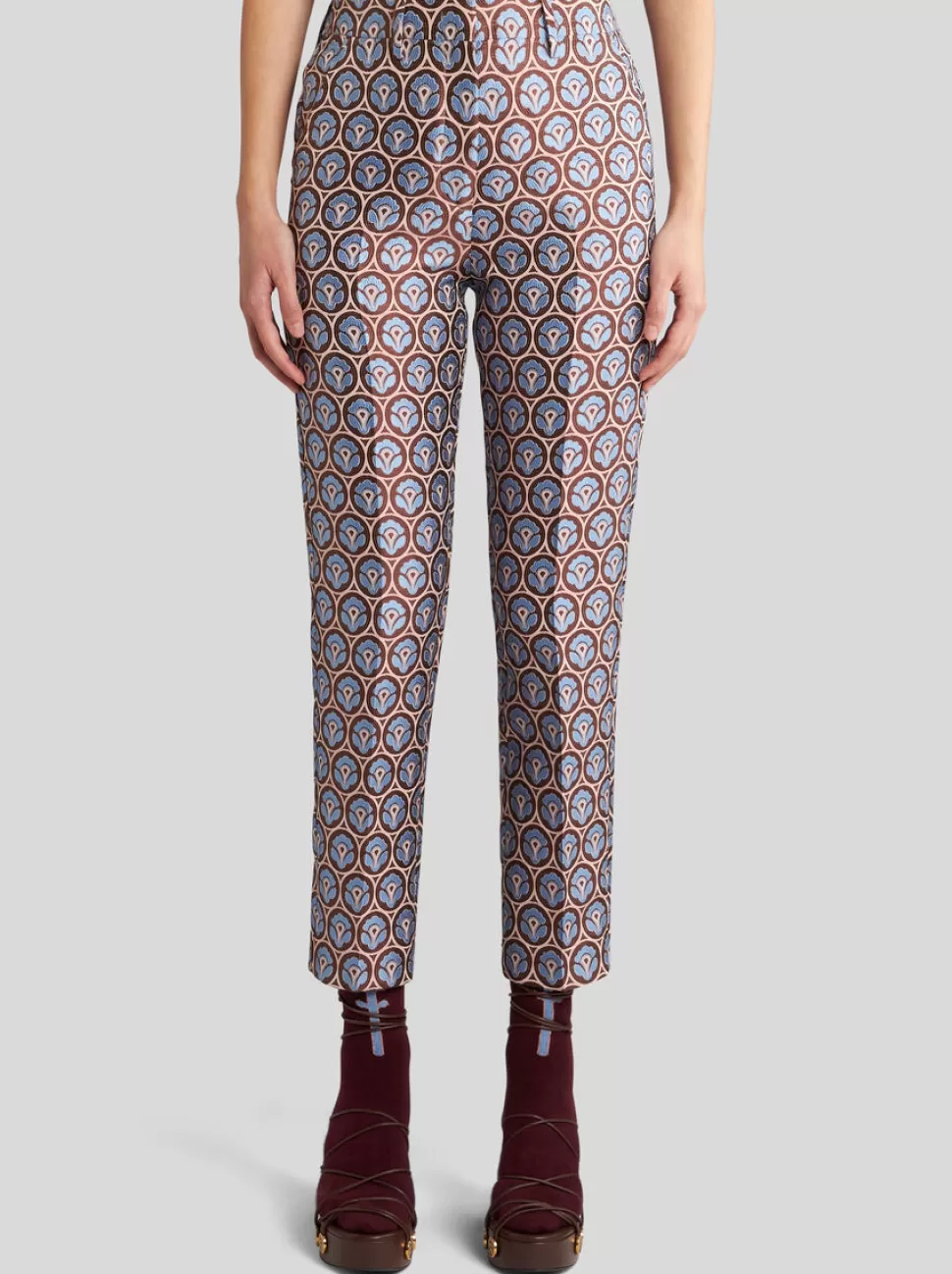 Damen ETRO HOSE AUS GLÄNZENDEM JACQUARD