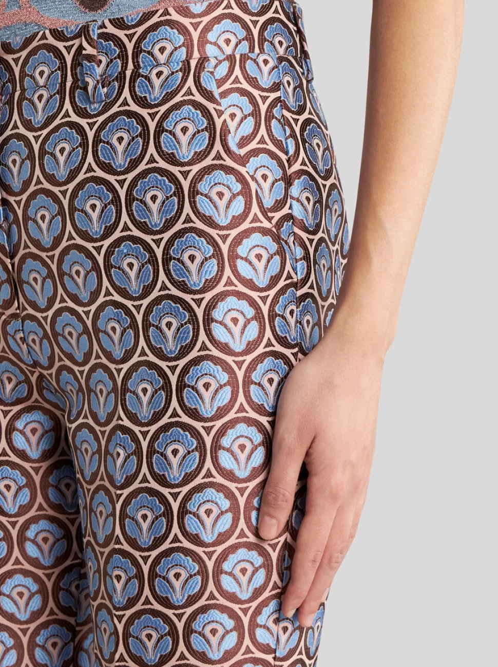 Damen ETRO HOSE AUS GLÄNZENDEM JACQUARD