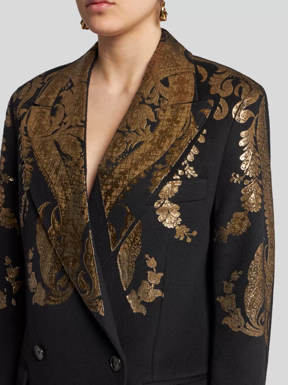 Damen ETRO JACKE MIT LAMINATPRINT