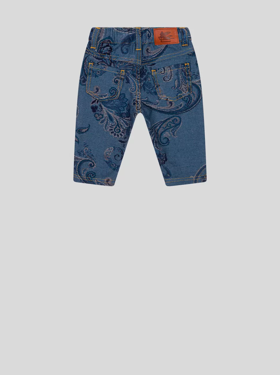 ETRO JACQUARD-JEANS FÜR NEUGEBORENE