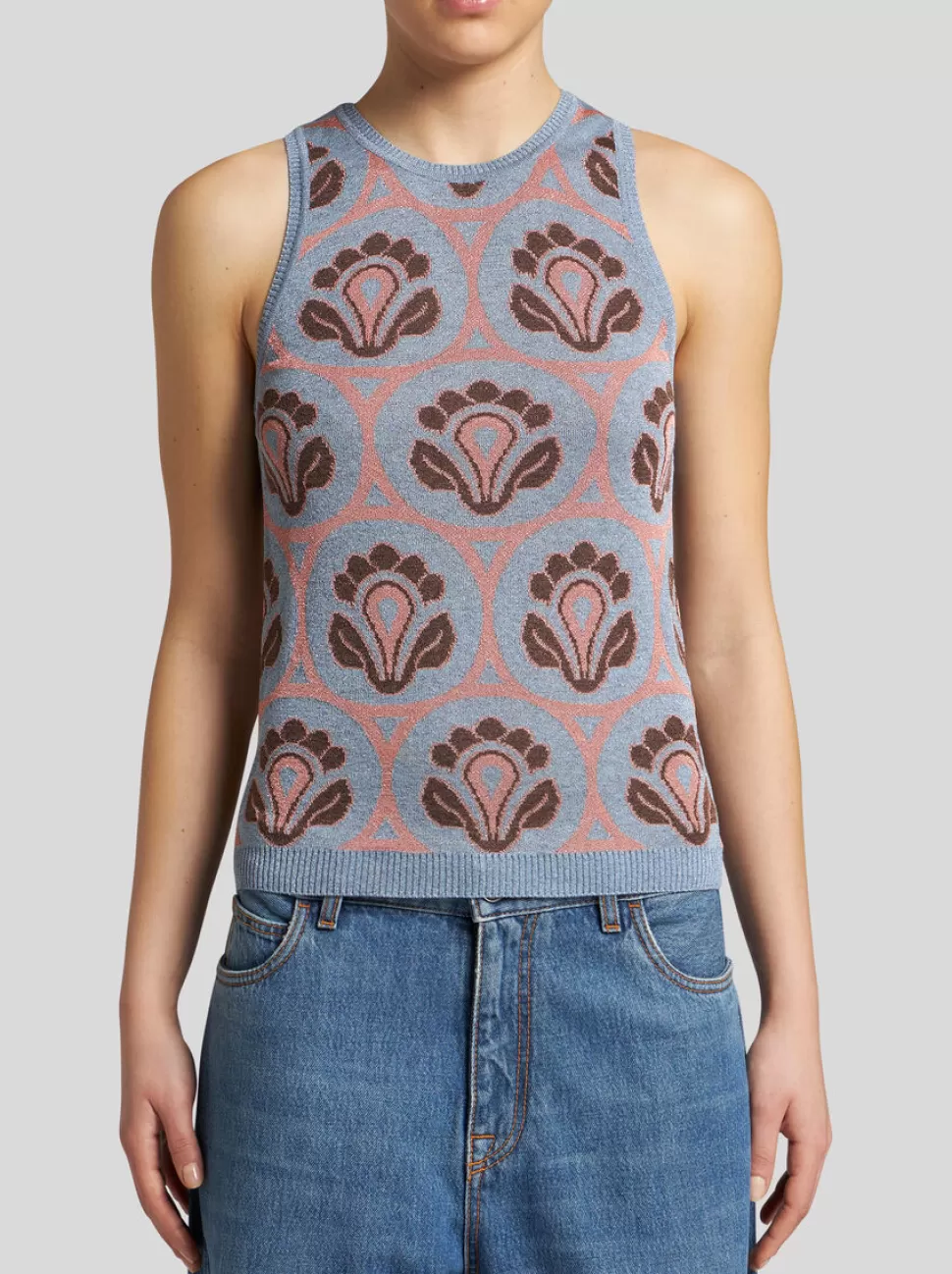 Damen ETRO JACQUARD-STRICKOBERTEIL