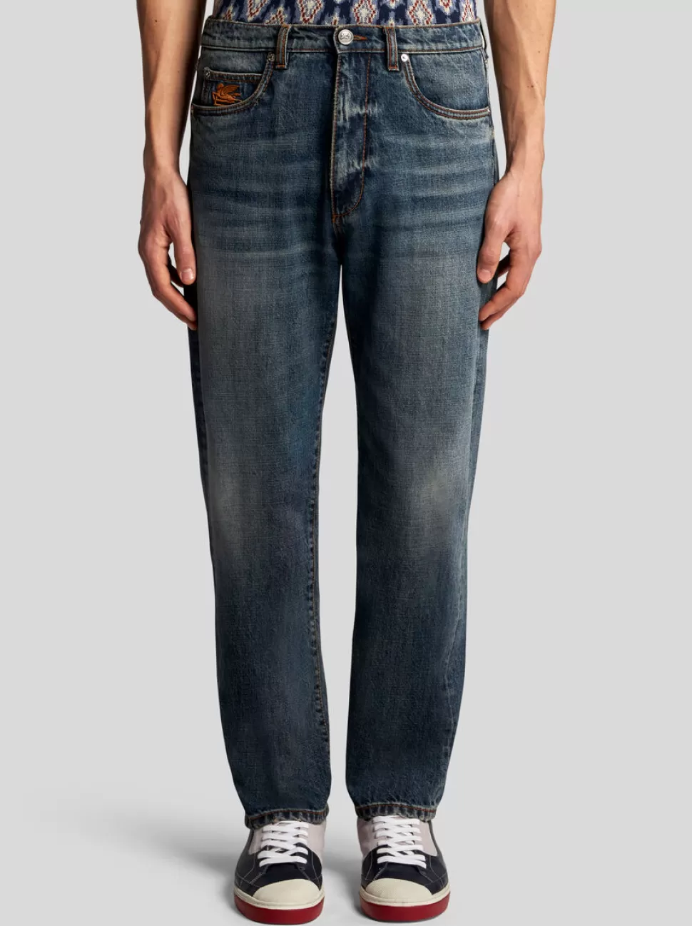 Herren ETRO JEANS MIT VINTAGE-EFFEKT