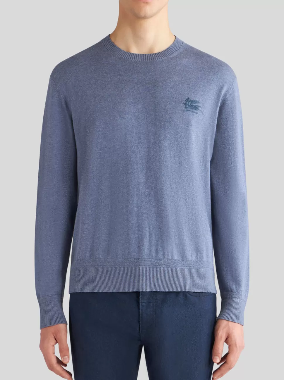 Herren ETRO KASCHMIRPULLOVER MIT LOGO