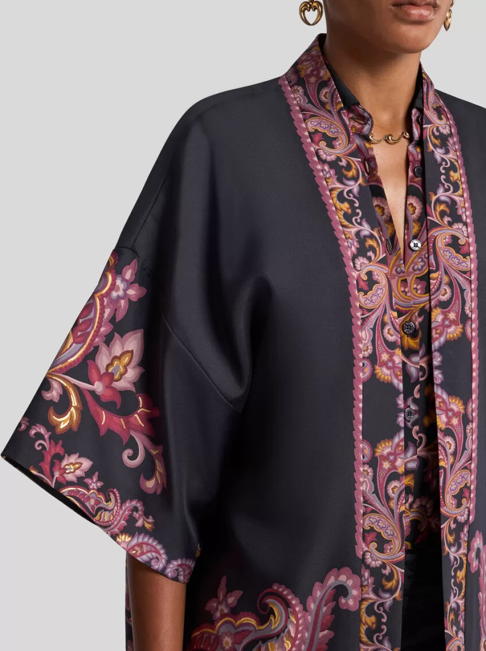 Damen ETRO KESA AUS SEIDENTWILL MIT PLATZIERTEM PRINT