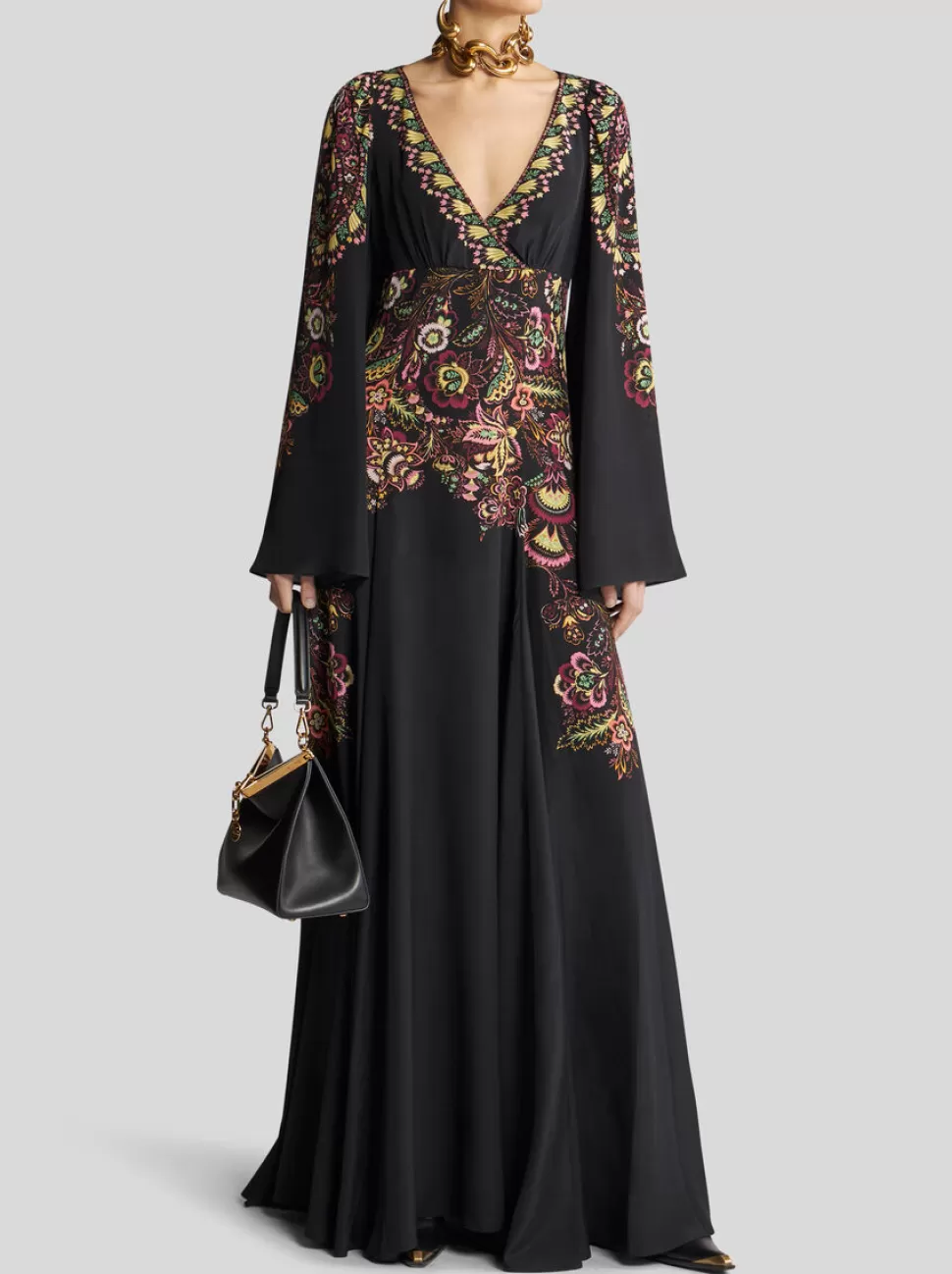 Damen ETRO KLEID AUS BEDRUCKTEM CRÊPE DE CHINE