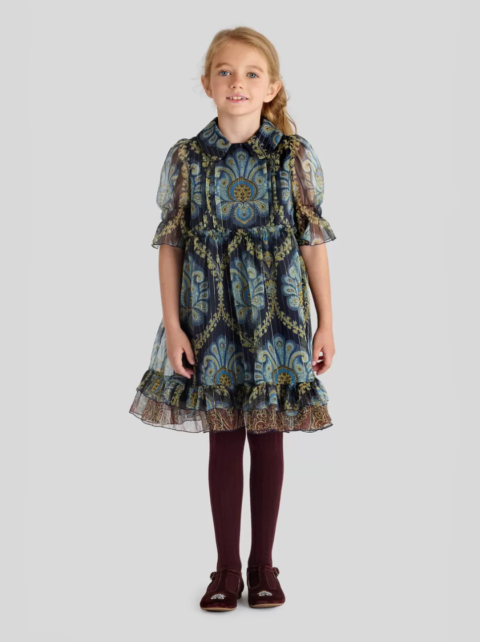 ETRO KLEID AUS SEIDEN-CREPON FÜR KINDER