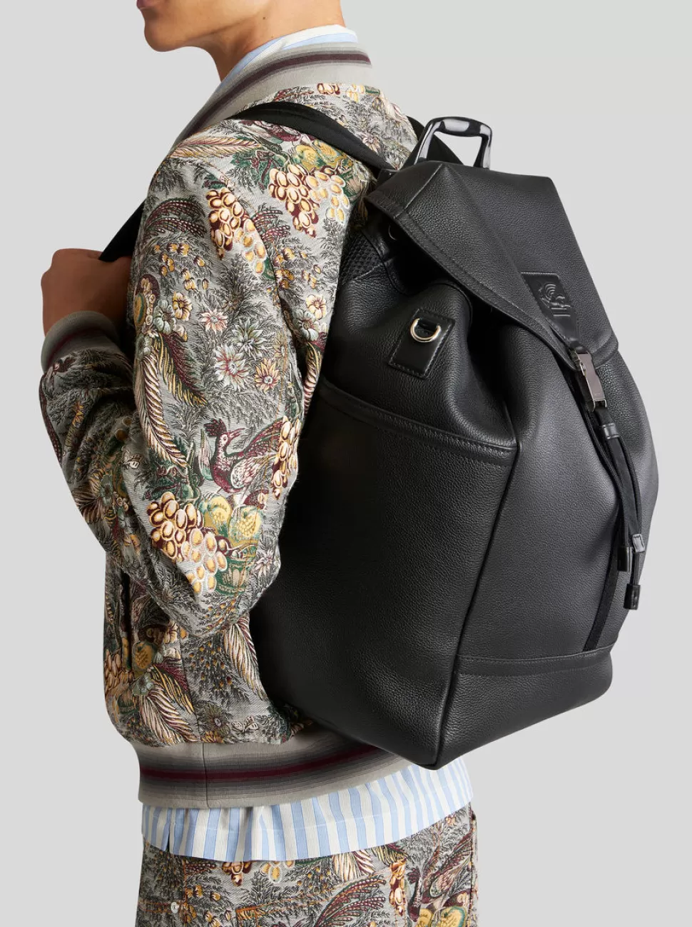 Herren ETRO LEDERRUCKSACK GROSS