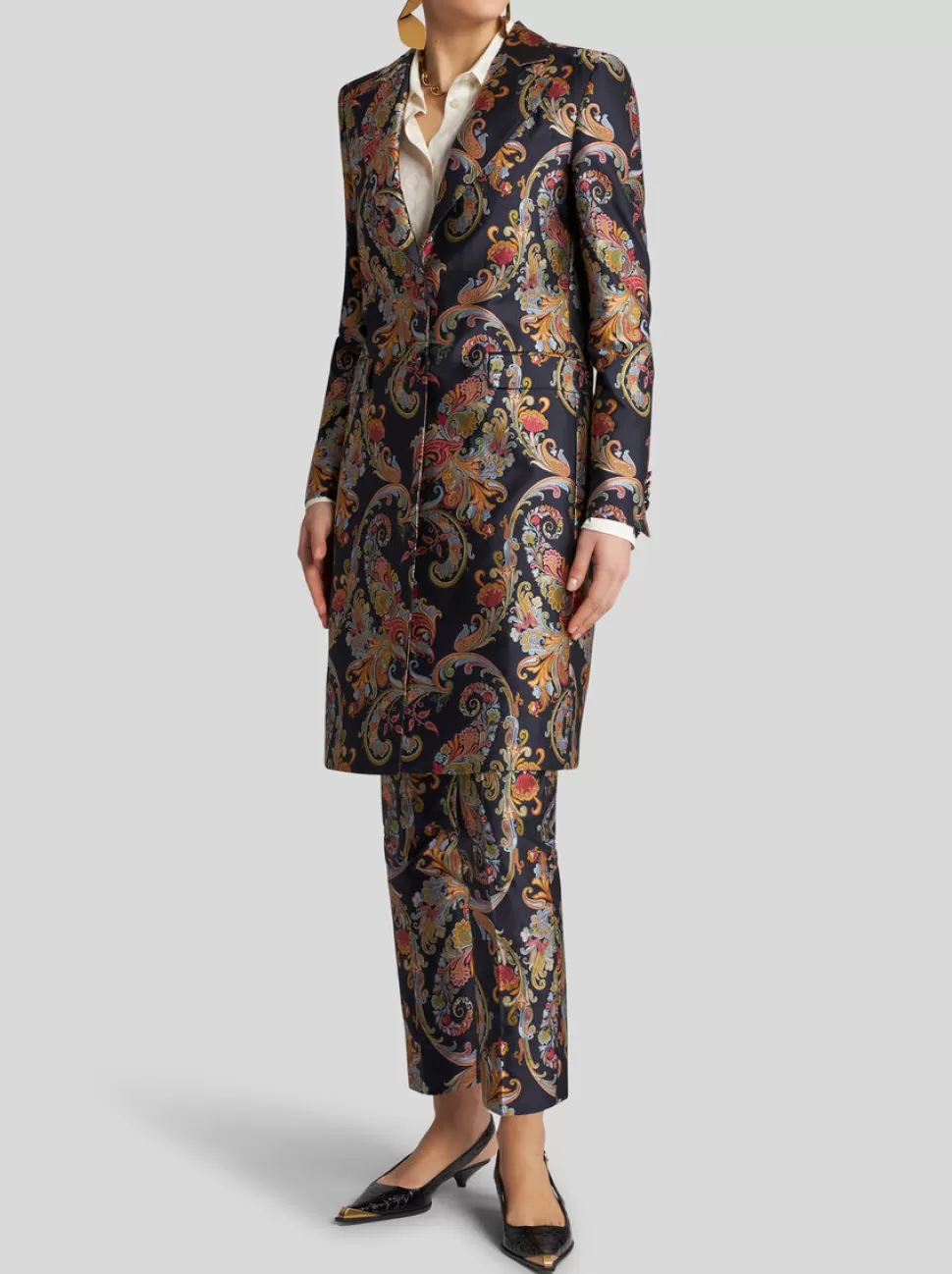 Damen ETRO MANTEL AUS PAISLEY-JACQUARD