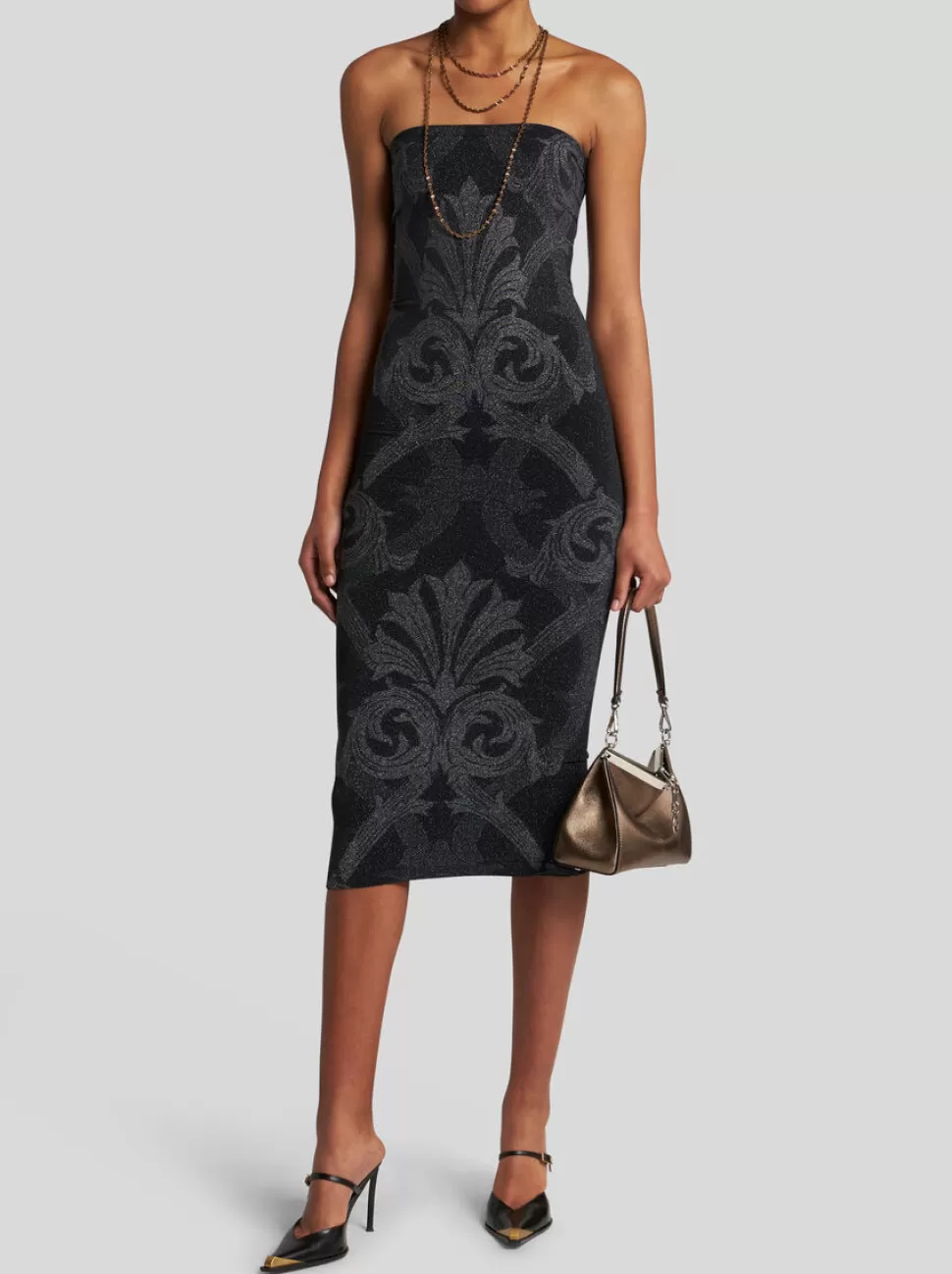 Damen ETRO METALLIC-JACQUARD-KLEID