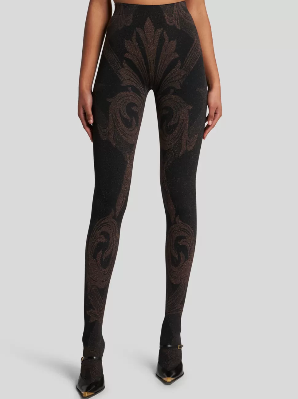 Damen ETRO METALLIC-JACQUARD-STRUMPFHOSE