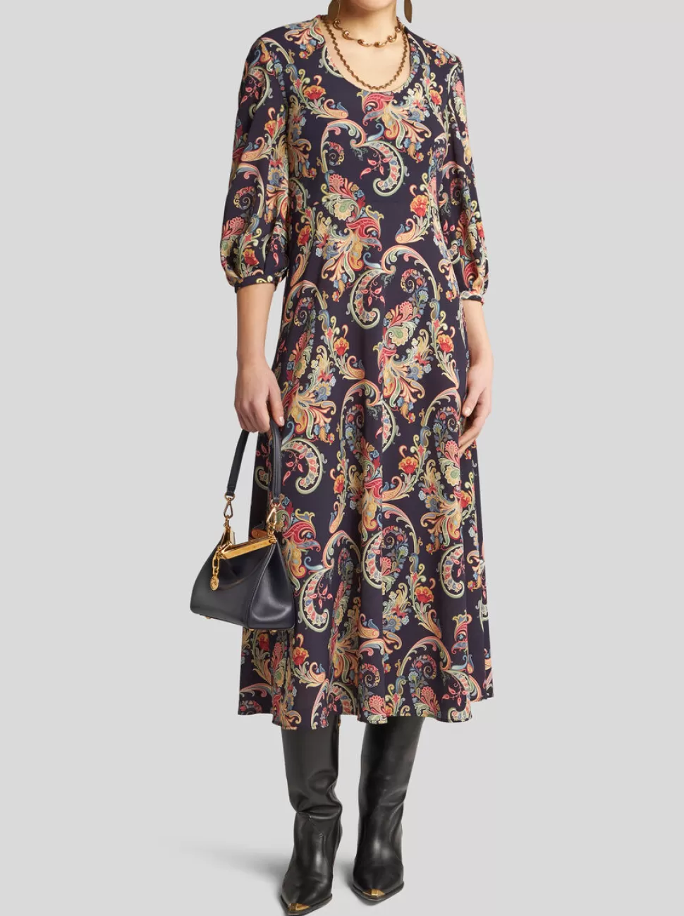 Damen ETRO MIDIKLEID MIT PAISLEY-PRINT