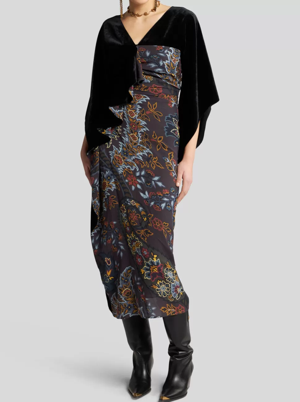 Damen ETRO MIDIKLEID MIT PAISLEY-PRINT