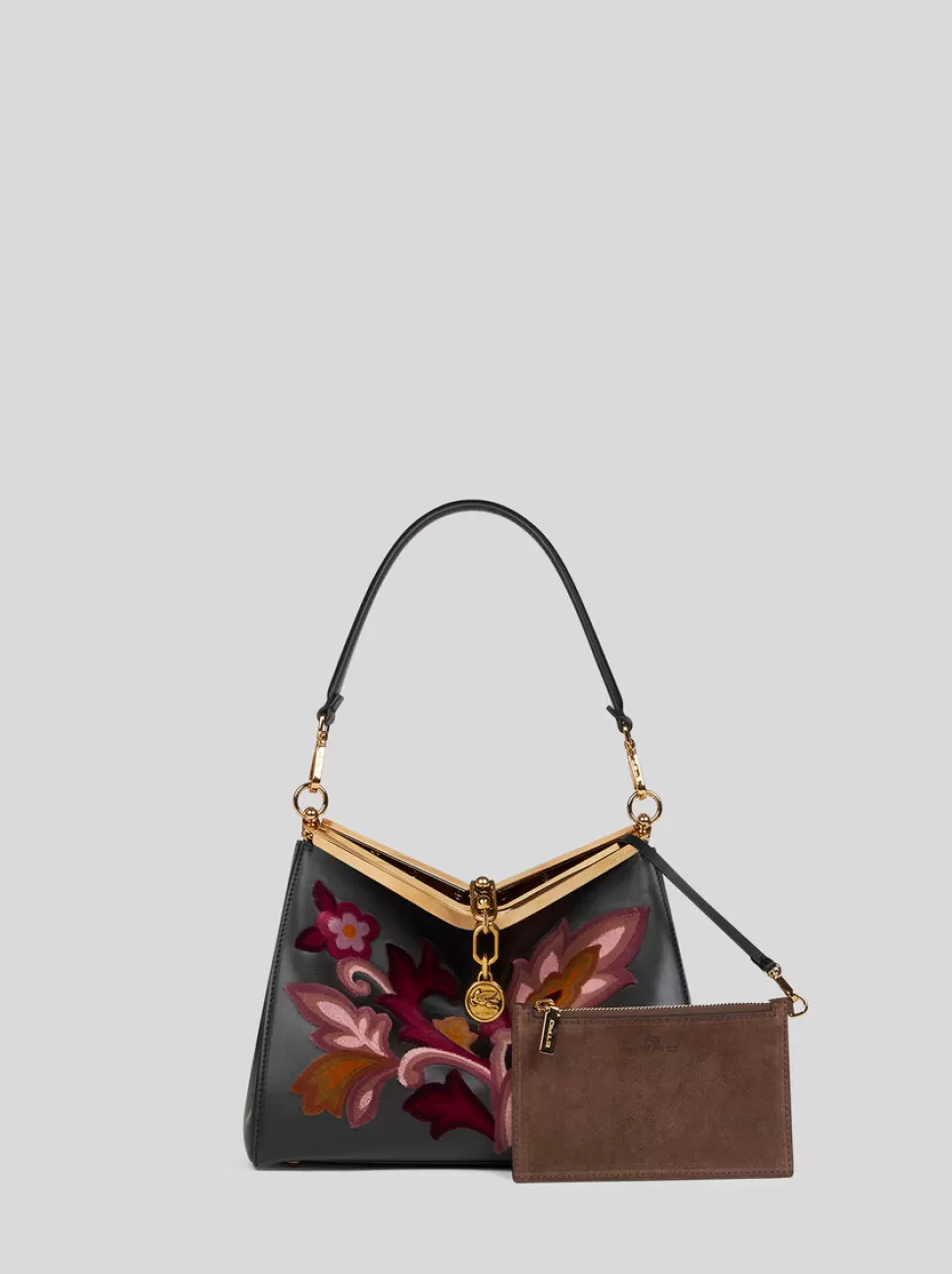 Damen ETRO MITTELGROSSE VELA-TASCHE MIT STICKEREI