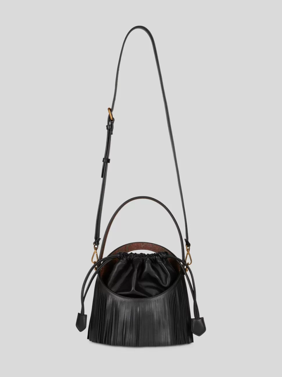 Damen ETRO MITTLERE SATURNO TASCHE MIT FRANSEN