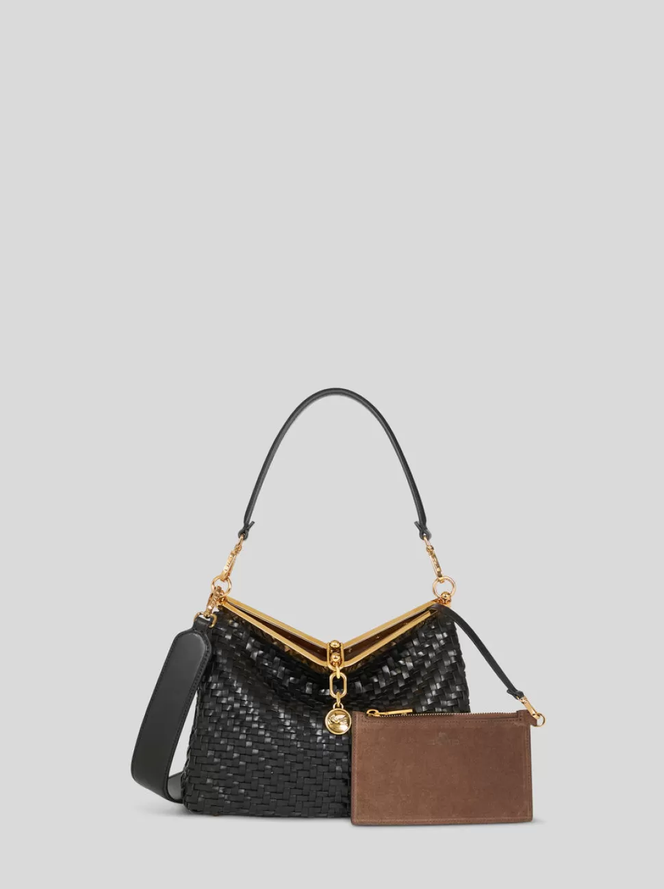 Damen ETRO MITTLERE VELA-TASCHE MIT FLECHTMUSTER