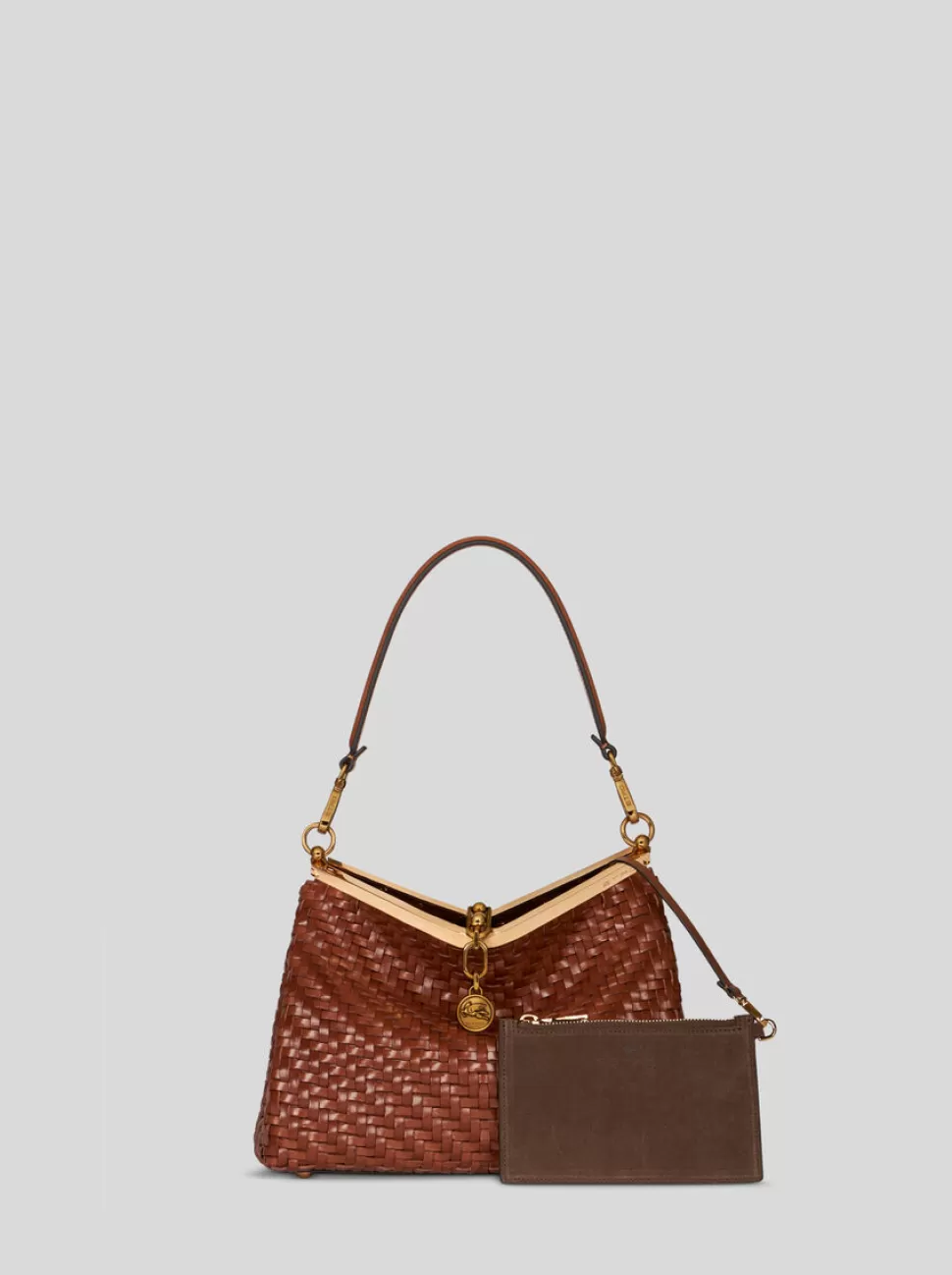 Damen ETRO MITTLERE VELA-TASCHE MIT FLECHTMUSTER