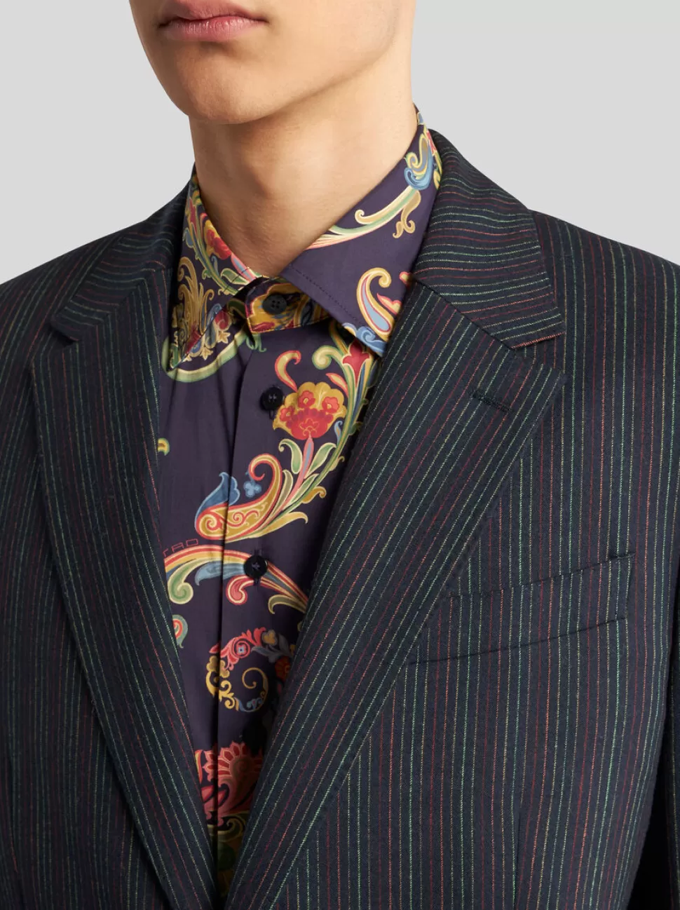 Herren ETRO NADELSTREIFEN-BLAZER AUS WOLLE