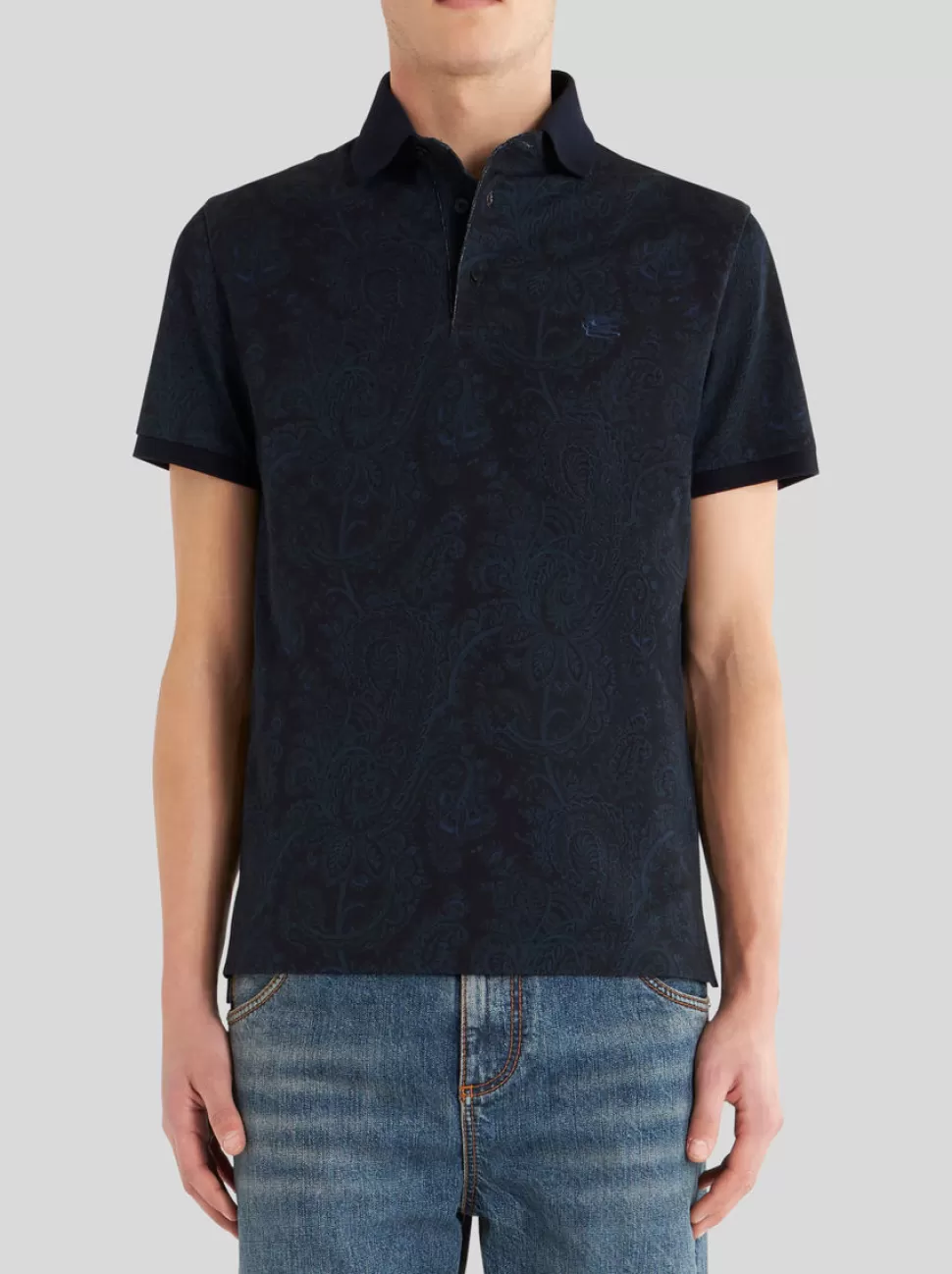 Herren ETRO PAISLEY POLOSHIRT AUS BAUMWOLLE