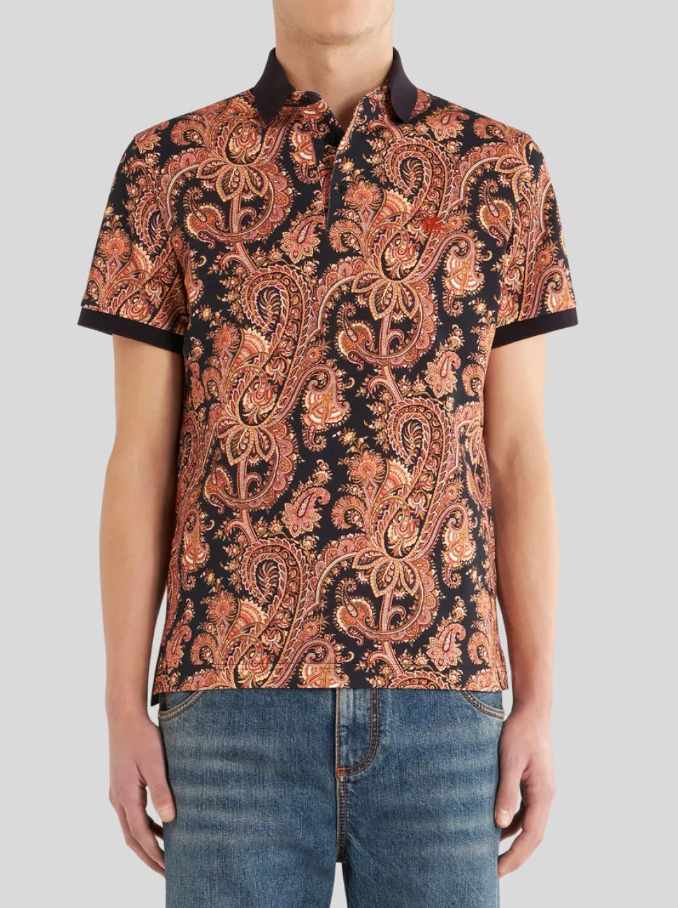 Herren ETRO PAISLEY POLOSHIRT AUS BAUMWOLLE