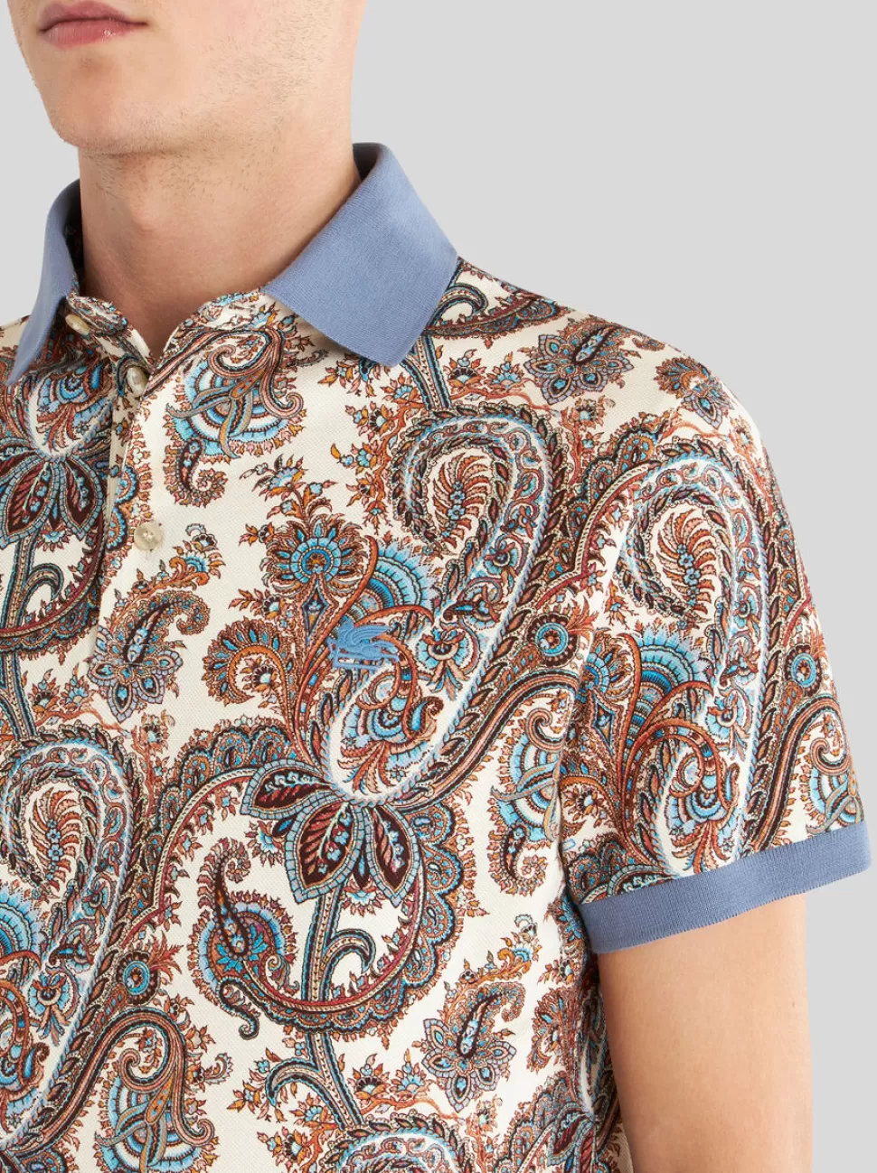 Herren ETRO PAISLEY POLOSHIRT AUS BAUMWOLLE