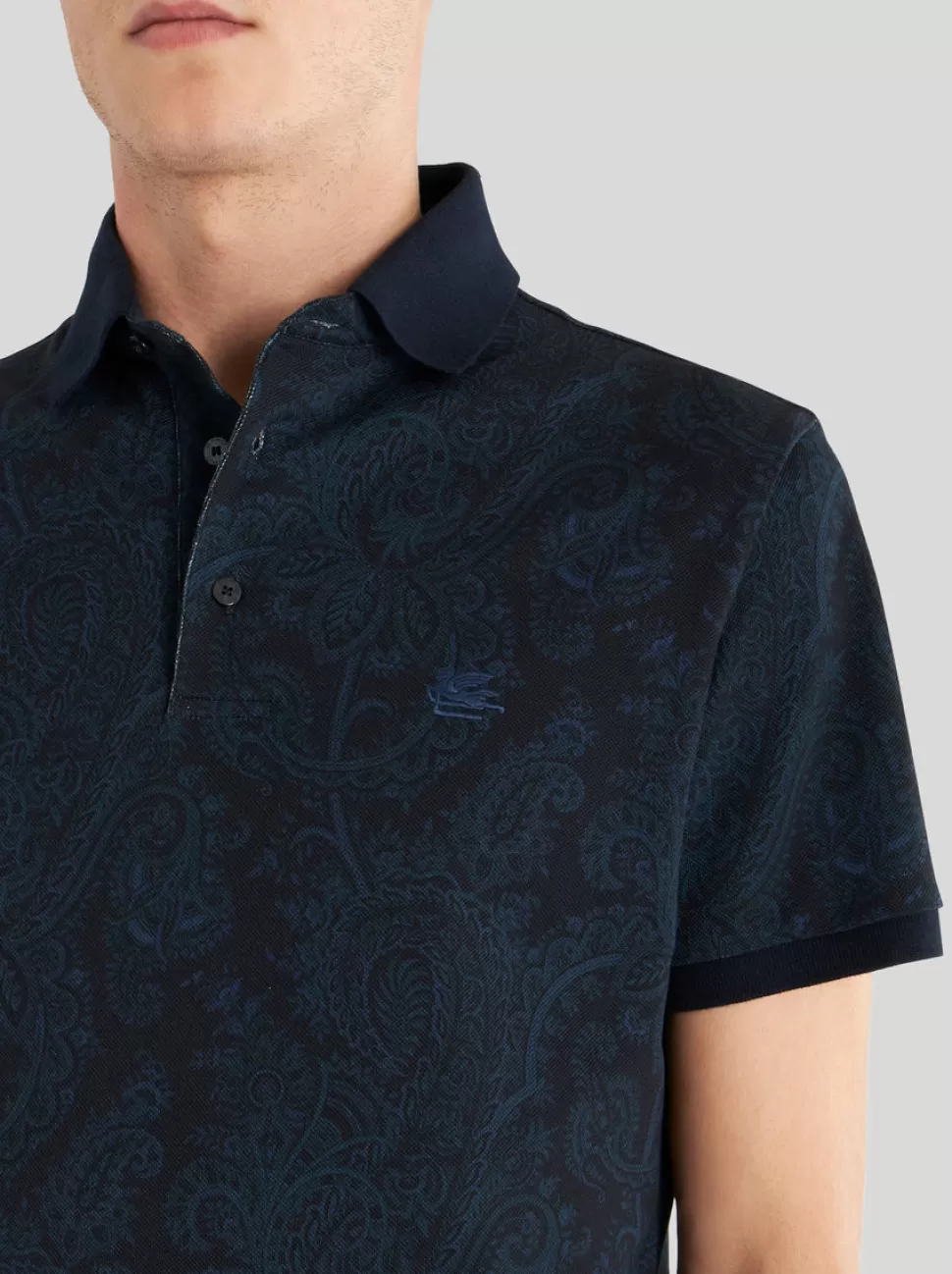 Herren ETRO PAISLEY POLOSHIRT AUS BAUMWOLLE