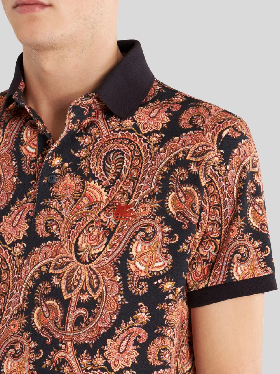 Herren ETRO PAISLEY POLOSHIRT AUS BAUMWOLLE