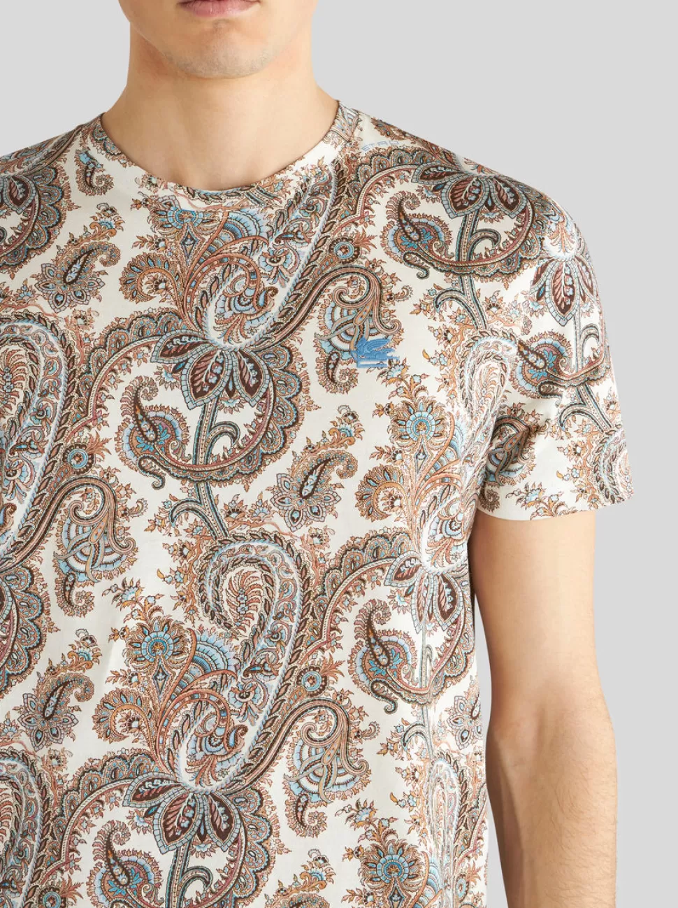 Herren ETRO PAISLEY T-SHIRT AUS BAUMWOLLE