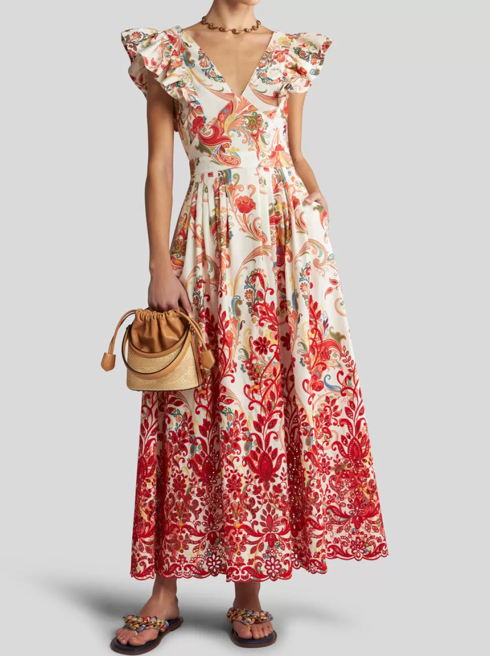 Damen ETRO PAISLEY-KLEID MIT STICKEREI